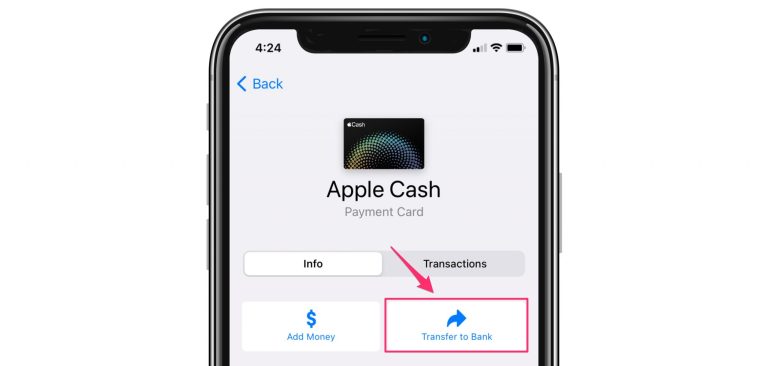 How to transfer Apple Cash to Bank